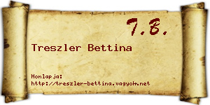 Treszler Bettina névjegykártya